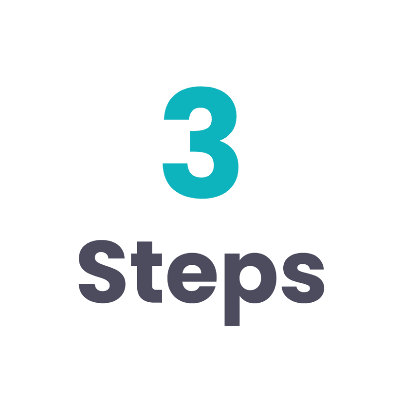 3 Steps Illustration